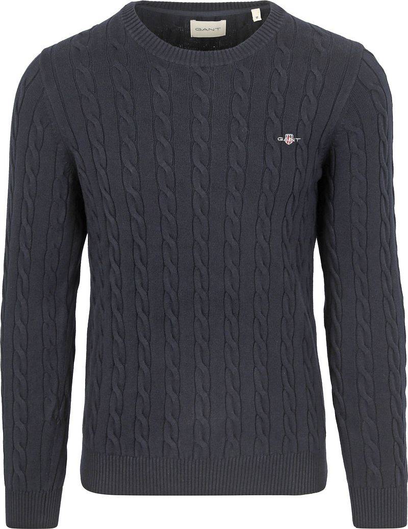Gant Pullover Cable Navy - Größe XXL von Gant