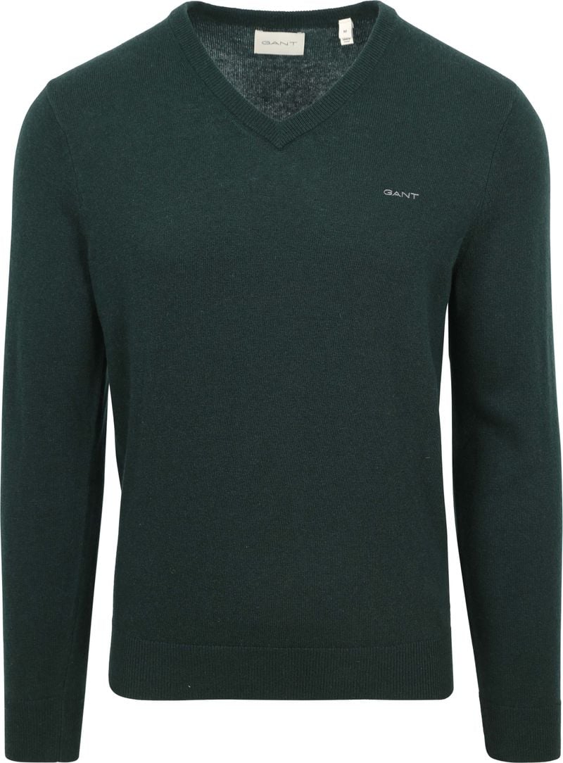 Gant Pullover Lambswool Dunkelgrün - Größe XL von Gant