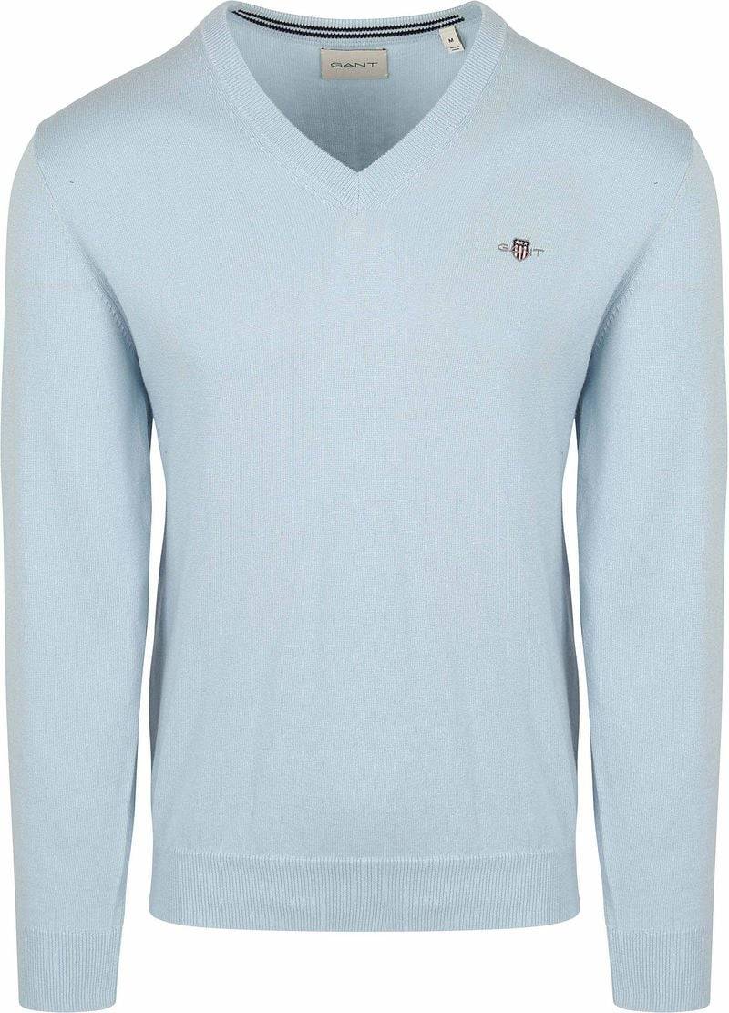Gant Pullover V-Ausschnitt Hellblau - Größe XXL von Gant