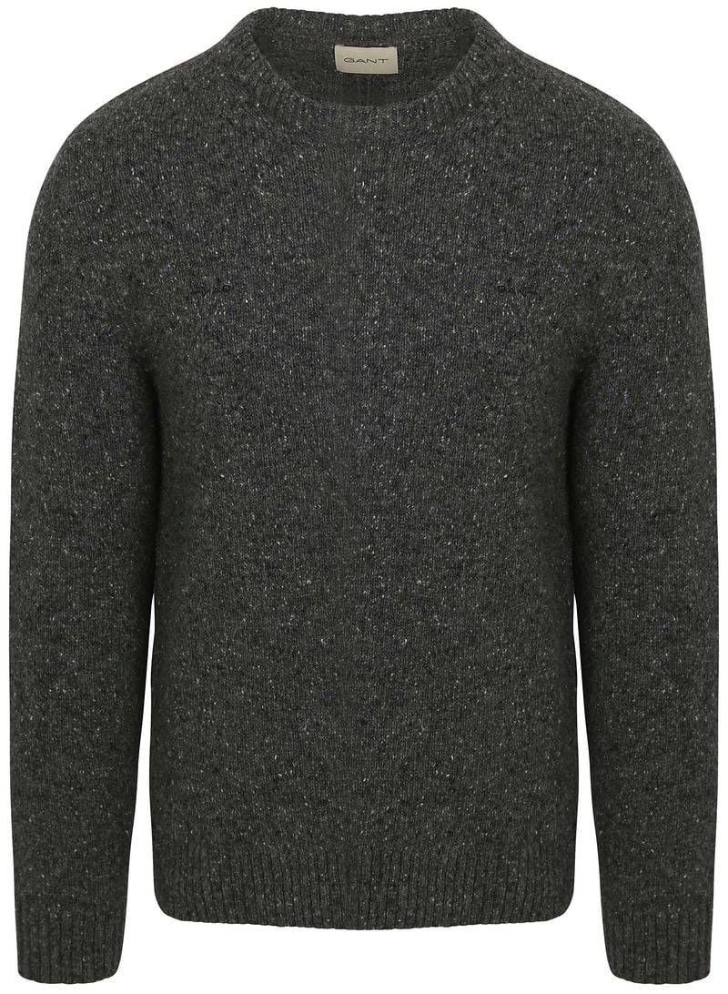 Gant Pullover Wool Blend Anthrazit - Größe M von Gant