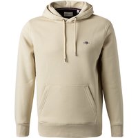 Gant Herren Hoodie beige Baumwolle unifarben von Gant