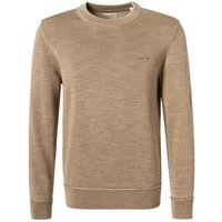 Gant Herren Pullover beige Baumwolle unifarben von Gant