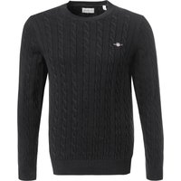 Gant Herren Pullover schwarz unifarben von Gant