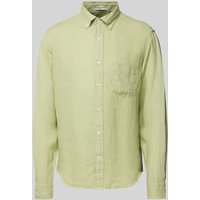 Gant Regular Fit Freizeithemd aus Leinen mit Brusttasche in Hellgruen, Größe XL von Gant
