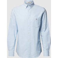 Gant Regular Fit Freizeithemd mit Brusttasche Modell 'OXFORD' in Hellblau, Größe XXXL von Gant
