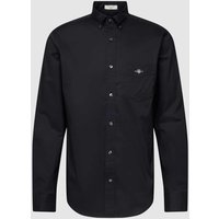 Gant Regular Fit Freizeithemd mit Brusttasche Modell 'POPLIN' in Black, Größe M Gant Regular Fit Freizeithemd mit Brusttasche Modell 'POPLIN' in Black, Größe M von Gant