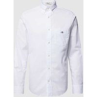 Gant Regular Fit Freizeithemd mit Brusttasche Modell 'POPLIN' in Weiss, Größe XXL von Gant