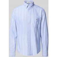 Gant Regular Fit Freizeithemd mit Button-Down-Kragen Modell 'OXFORD' in Royal, Größe XXL von Gant