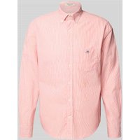 Gant Regular Fit Freizeithemd mit Button-Down-Kragen in Orange, Größe L Gant Regular Fit Freizeithemd mit Button-Down-Kragen in Orange, Größe L von Gant