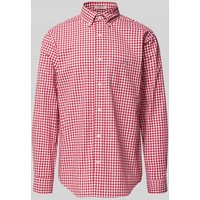 Gant Regular Fit Freizeithemd mit Vichy-Karo Modell 'POPLIN' in Dunkelrot, Größe XL von Gant