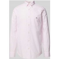 Gant Regular Fit Freizeithemd mit Vichy-Karo Modell 'POPLIN' in Rose, Größe 4XL von Gant