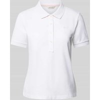 Gant Regular Fit Poloshirt im unifarbenen Design in Weiss, Größe L von Gant