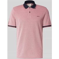 Gant Regular Fit Poloshirt mit Label-Stitching Modell 'OXFORD' in Hellrot, Größe XL von Gant