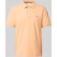 Gant Regular Fit Poloshirt mit Label-Stitching in Orange, Größe XXL von Gant