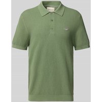 Gant Regular Fit Poloshirt mit Strukturmuster in Schilf, Größe 4XL von Gant