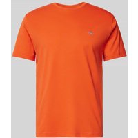 Gant Regular Fit T-Shirt in Melange-Optik in Orange, Größe XL von Gant