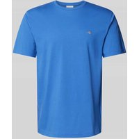 Gant Regular Fit T-Shirt in Melange-Optik in Royal, Größe M von Gant