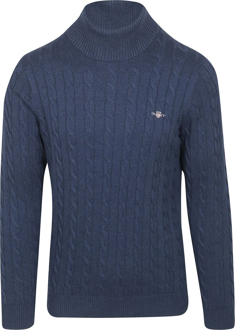 Gant Rollkragenpullover Cable Navy - Größe XXL Gant Rollkragenpullover Cable Navy - Größe XXL von Gant