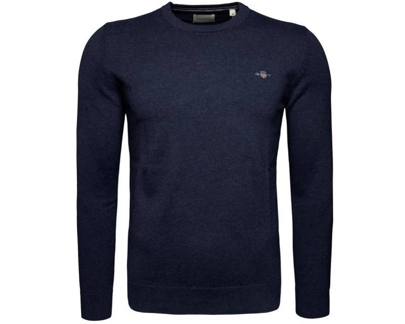 Gant Rundhalspullover Classic Cotton C-Neck Herren Hoodie, Sweatshirt, Pulli, Strickpullover, Hoody von Gant