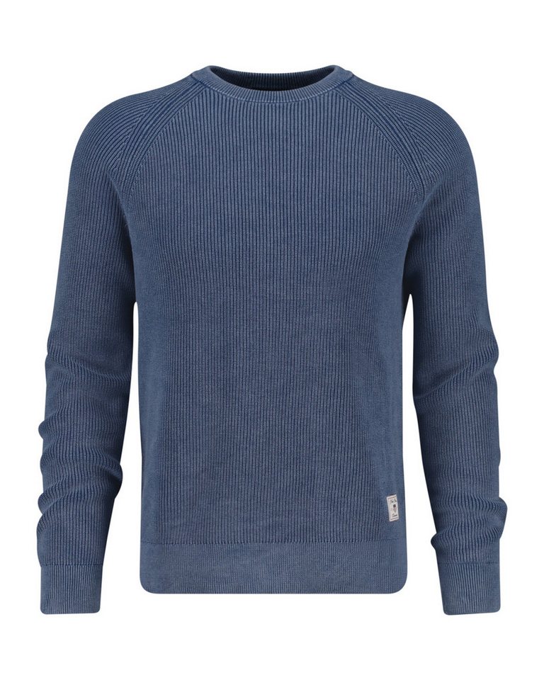 Gant Rundhalspullover WASHED RIB C-NECK in verwaschener Optik von Gant