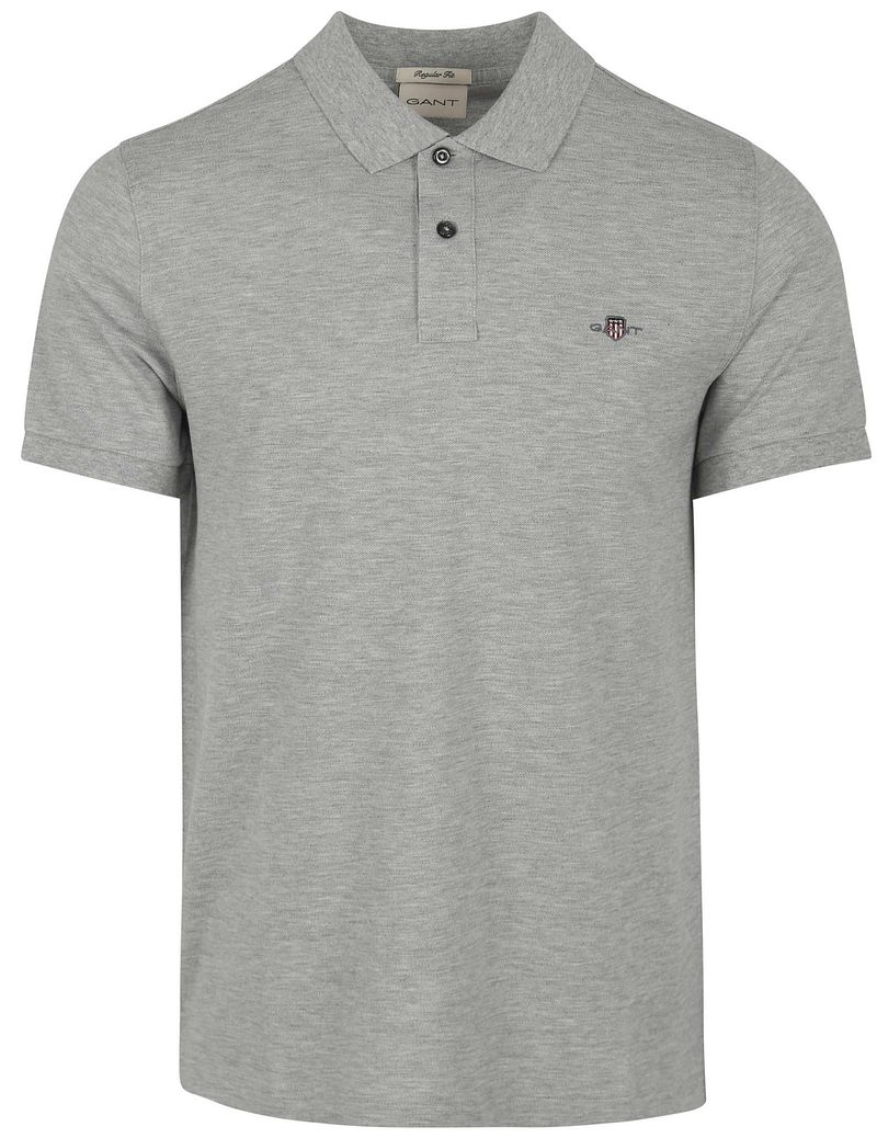 Gant Shield Piqué Poloshirt Grau - Größe 4XL von Gant