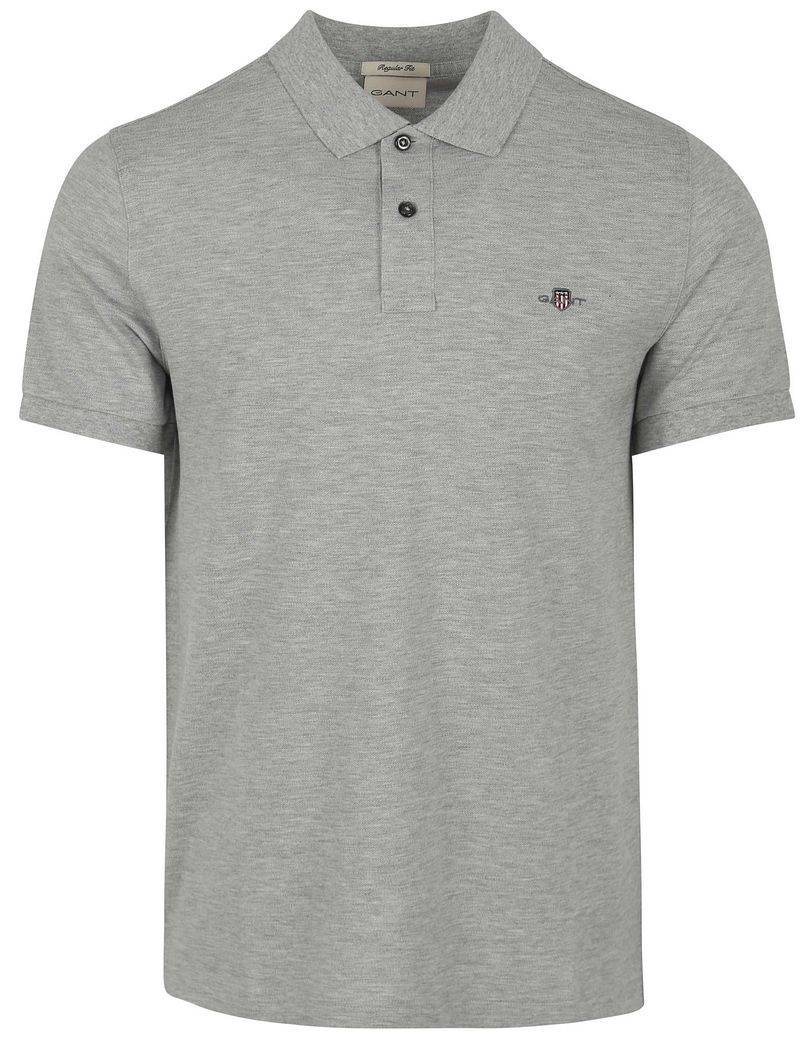 Gant Shield Piqué Poloshirt Grau - Größe 4XL von Gant