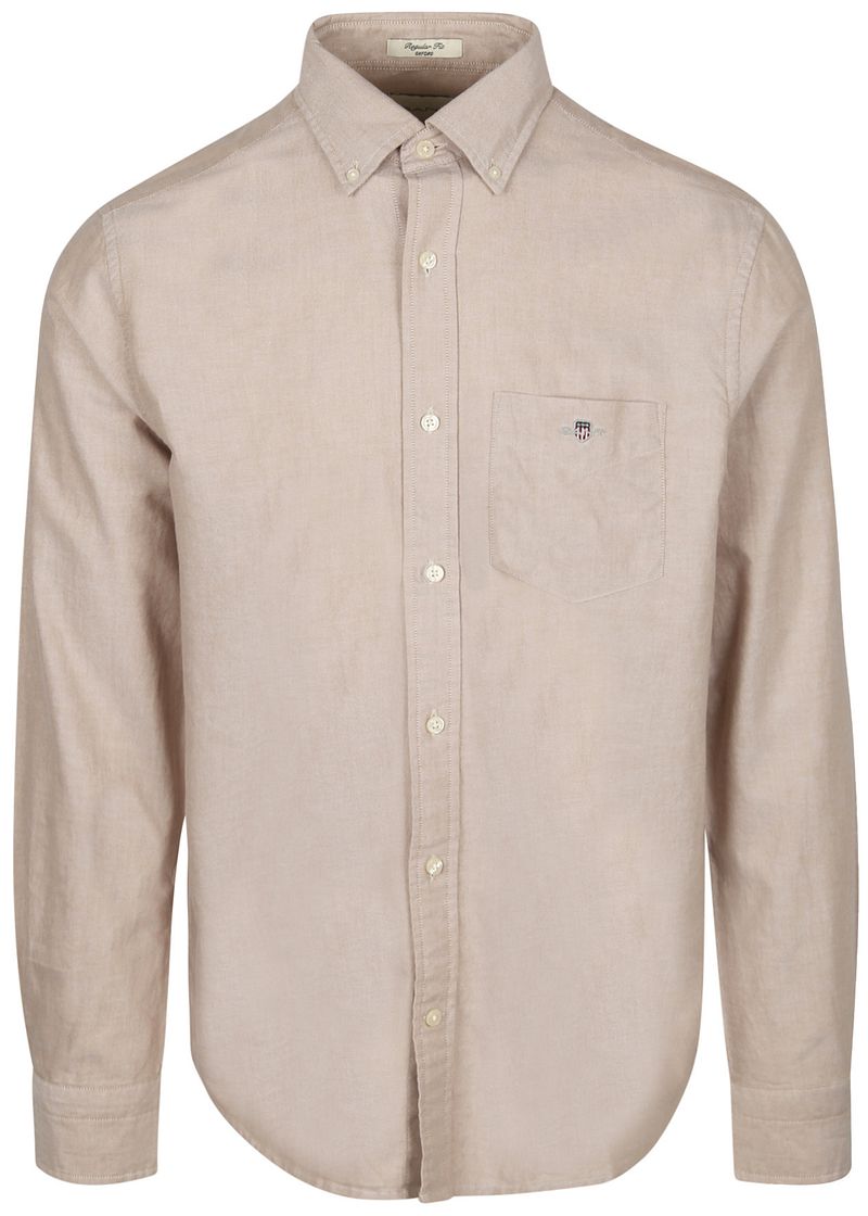 Gant Shirt Oxford Beige - Größe 3XL von Gant