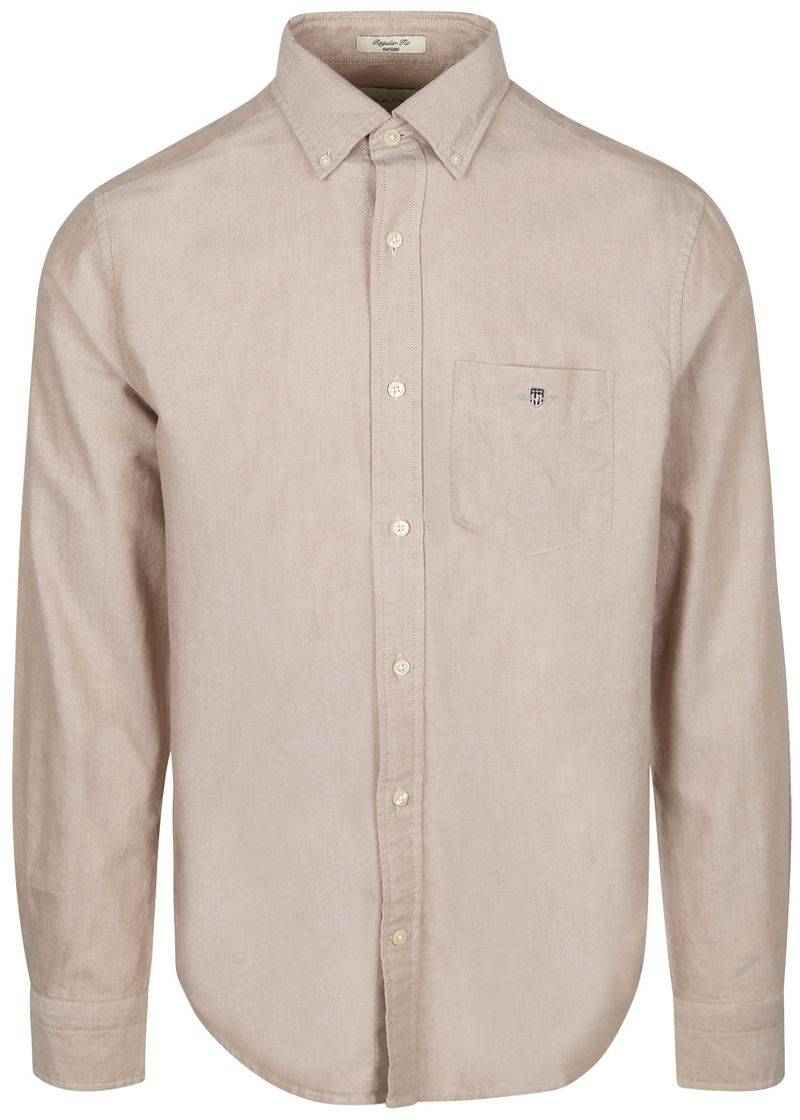 Gant Shirt Oxford Beige - Größe 3XL von Gant