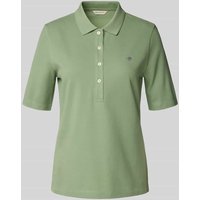 Gant Slim Fit Poloshirt mit Label-Stitching in Mint, Größe XXL von Gant