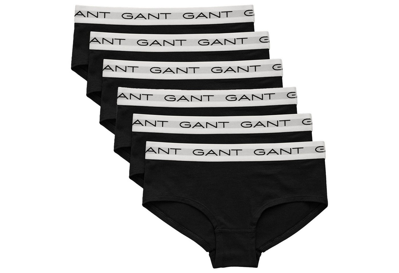 Gant Slip Mädchen Slips, 6er Pack - HIPSTER BRIEFS 6-PACK von Gant