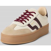 Gant Sneaker aus echtem Leder mit Logo-Stitching Modell 'Cuzmani' in Offwhite, Größe 41 von Gant