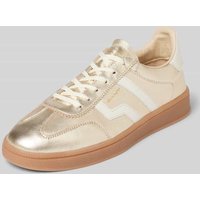 Gant Sneaker mit Label-Print Modell 'CUZIMA' in Gold, Größe 37 von Gant