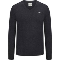 Gant Softer Pullover aus extrafeiner Lammwolle mit V-Ausschnitt in XXL von Gant