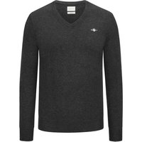 Gant Softer Pullover aus extrafeiner Lammwolle mit V-Ausschnitt in XXL von Gant