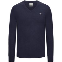 Gant Softer Pullover aus extrafeiner Lammwolle mit V-Ausschnitt in XXL von Gant