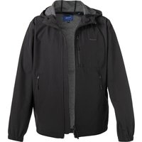 Gant Herren Softshelljacke schwarz Mikrofaser unifarben von Gant