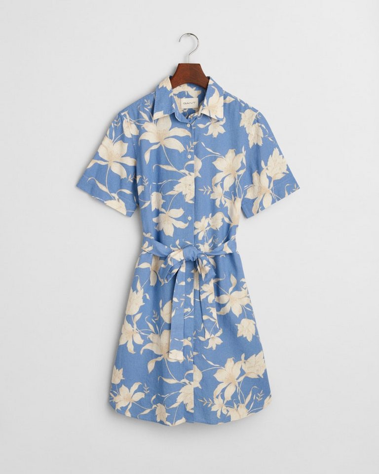Gant Sommerkleid REG LINEN FLORAL PRINT SHIRT DRESS von Gant