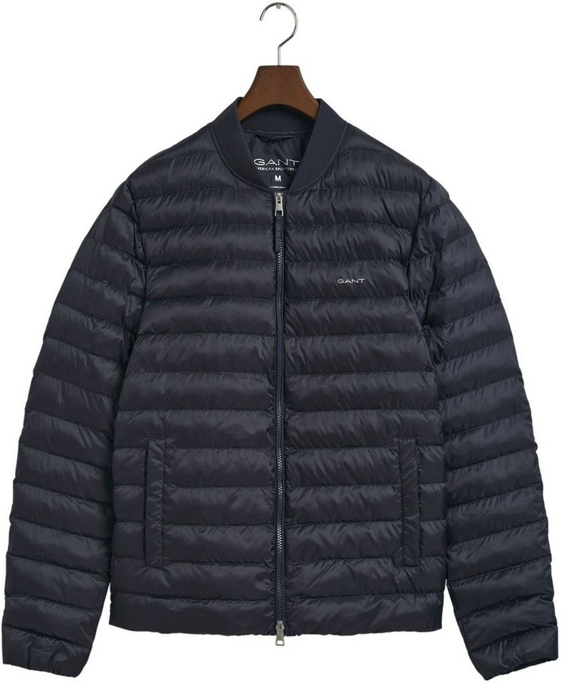 Gant Steppjacke Light Weight Bomberjacke leicht pflegeleicht mit geripptem Bomberkragen von Gant