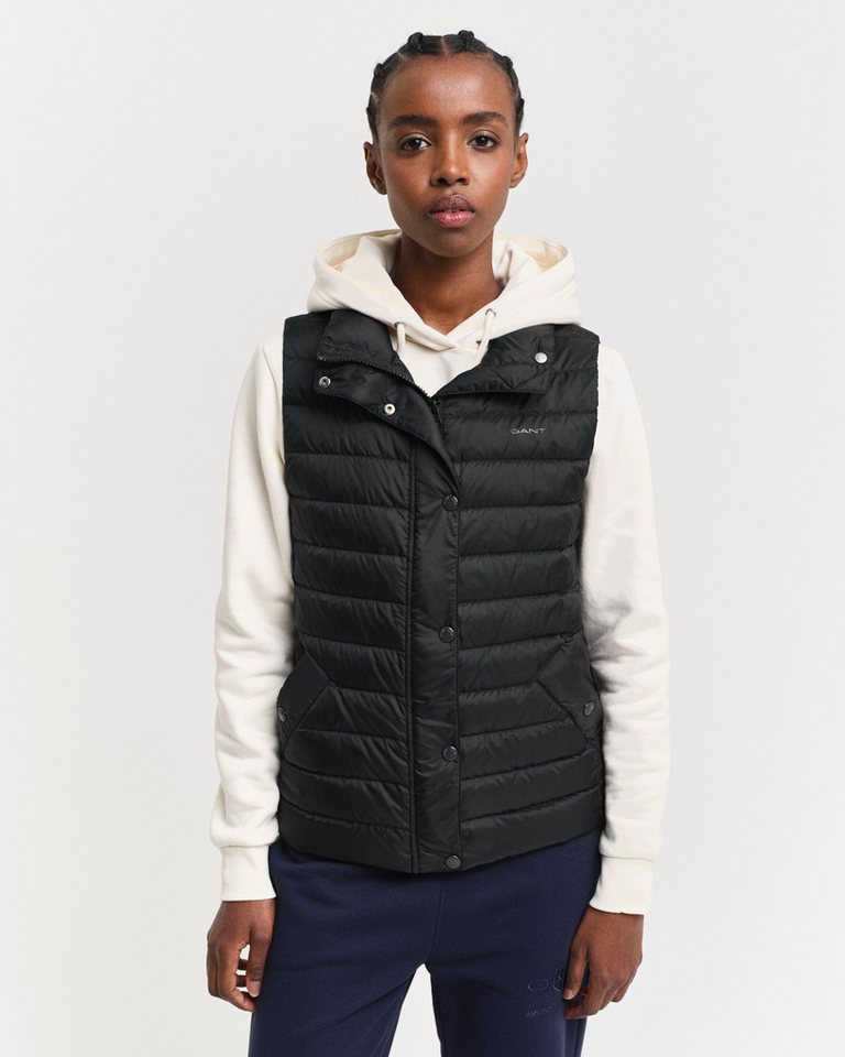 Gant Steppweste LIGHT DOWN VEST mit Logodruck auf der Brust von Gant