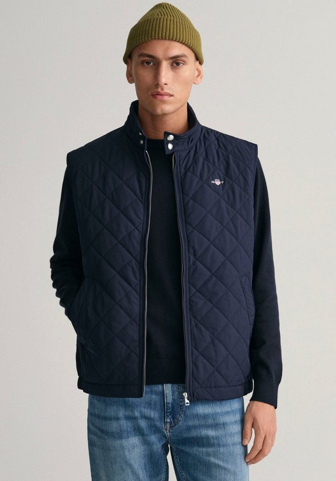 Gant Steppweste QUILTED WINDCHEATER VEST mit Wattierung aus recyceltem Polyester von Gant