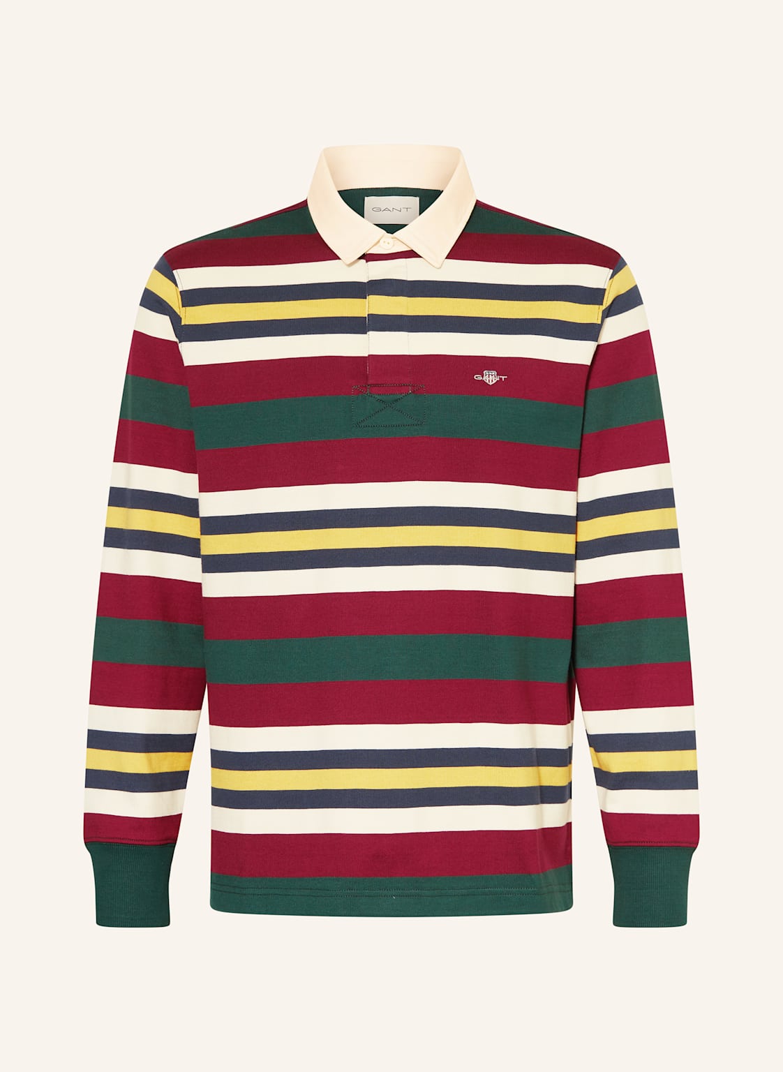 Gant Strick-Rugbyshirt gruen von Gant