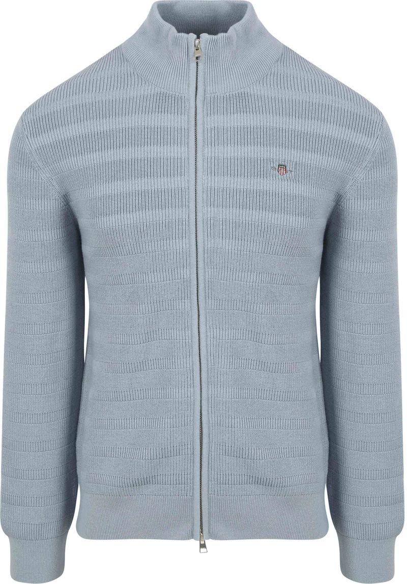 Gant Strickjacke Struktur Hellblau - Größe 3XL von Gant