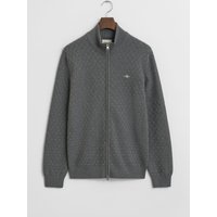 Gant Strickjacke aus Bio-Baumwolle mit Struktur, Regular Fit in L von Gant
