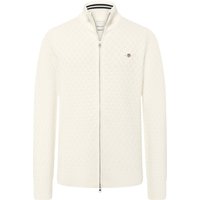 Gant Strickjacke aus Bio-Baumwolle mit Struktur, Regular Fit in XL von Gant
