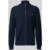 Gant Strickjacke mit Reißverschluss in Marine, Größe XXXL Gant Strickjacke mit Reißverschluss in Marine, Größe XXXL von Gant