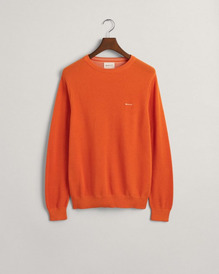Gant Strickpullover COTTON PIQUE C-NECK von Gant
