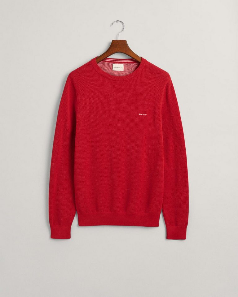 Gant Strickpullover COTTON PIQUE C-NECK Gant Strickpullover COTTON PIQUE C-NECK von Gant