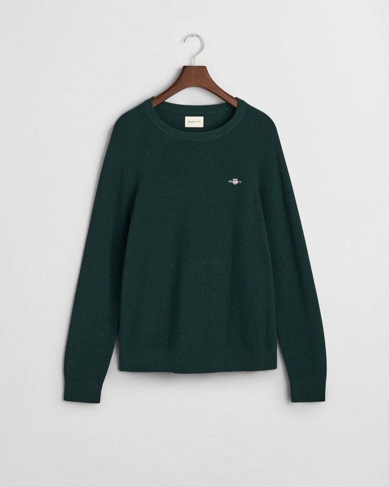 Gant Strickpullover COTTON WOOL RIB C-NECK Gant Strickpullover COTTON WOOL RIB C-NECK von Gant