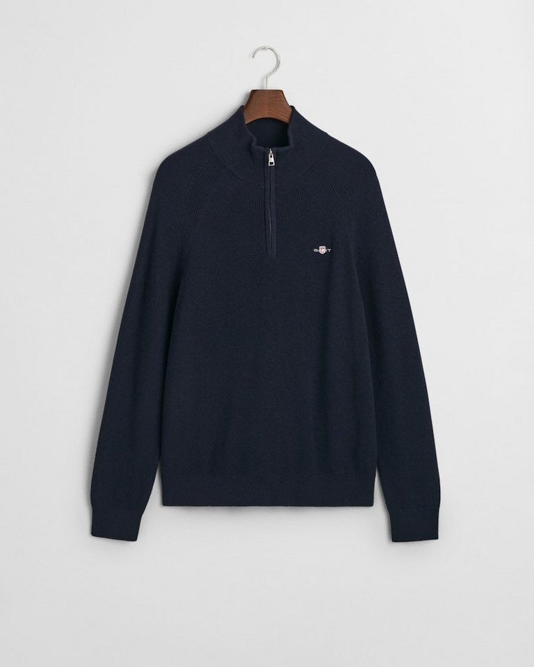 Gant Strickpullover COTTON WOOL RIB HALF ZIP Gant Strickpullover COTTON WOOL RIB HALF ZIP von Gant