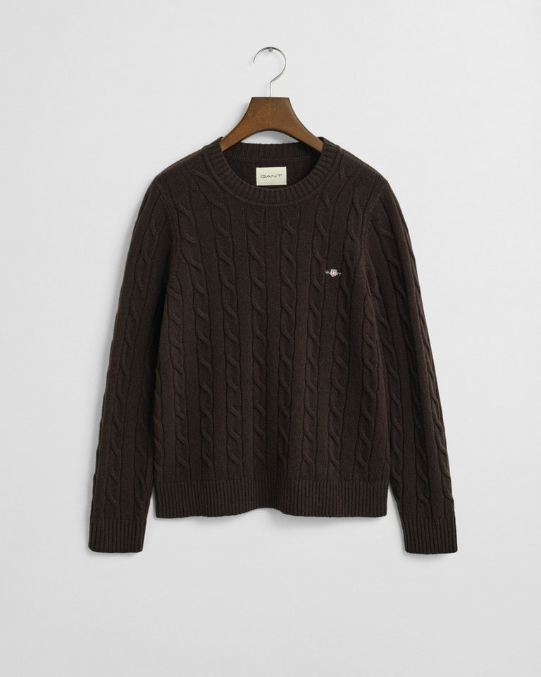 Gant Strickpullover LAMBSWOOL CABLE C-NECK von Gant